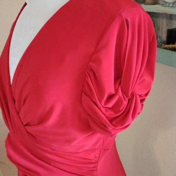 Danny & Nicole Red Dress - Picture 4 of 12